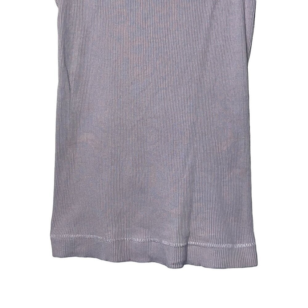 Pam & Gela Skinny Rib Tank in Lavender Small Women's Sleeveless Top - Picture 5 of 8